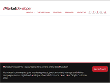 Tablet Screenshot of marketdeveloper.com